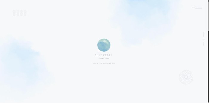 BLUE PEARLのサイト(PC表示)