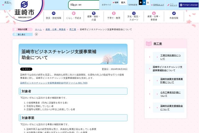 【上限40万円】「韮崎市ビジネスチャレンジ支援事業補助金」は採用サイトに使える？対象の費用を解説！ | 採用補助金