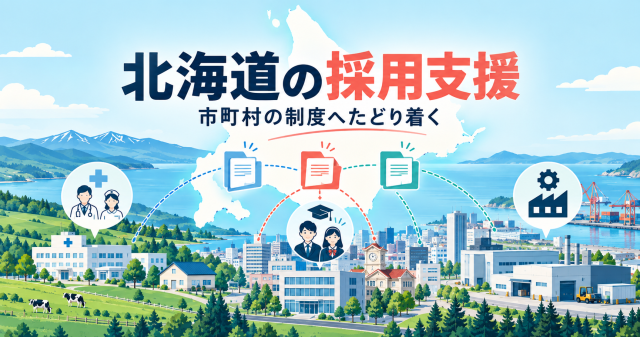 北海道の採用支援、市町村の制度へたどり着く