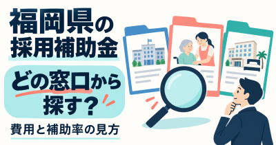 福岡県の採用補助金｜どの窓口から探す？