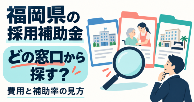 福岡県の採用補助金｜どの窓口から探す？