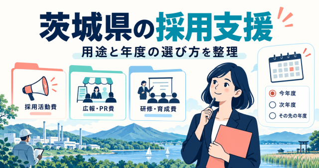 茨城県の採用支援｜用途と年度の選び方を整理
