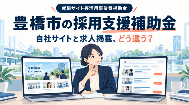豊橋市就職サイト等活用事業費補助金の自社サイトと求人掲載の違い