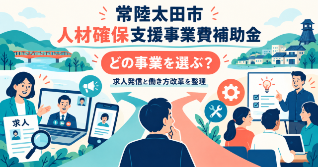 常陸太田市人材確保支援事業費補助金｜どの事業を選ぶ？