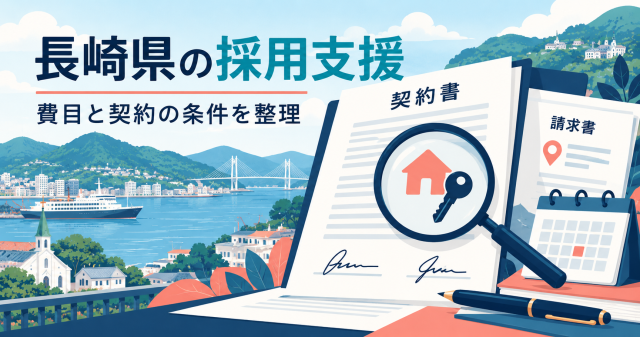 長崎県の採用支援｜費目と契約の条件を整理