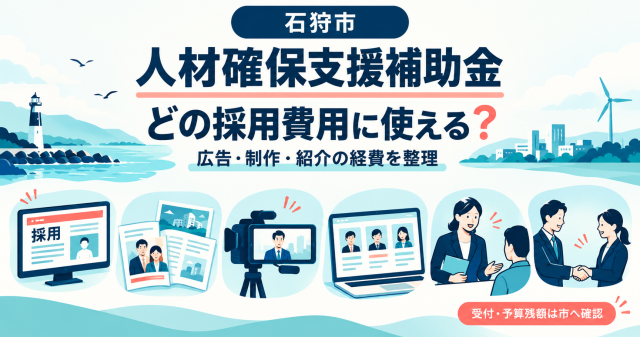 石狩市人材確保支援補助金はどの採用費用に使えるか、広告・制作・紹介の経費を整理