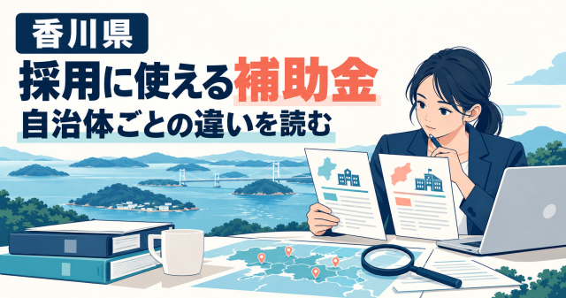 香川県 採用に使える補助金｜自治体ごとの違いを読む