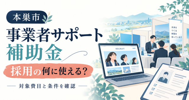 本巣市事業者サポート補助金は採用の何に使えるか、対象費目と条件を確認