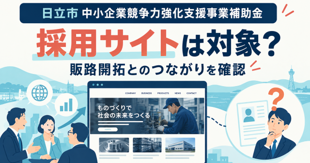 日立市中小企業競争力強化支援事業補助金｜採用サイトは対象？