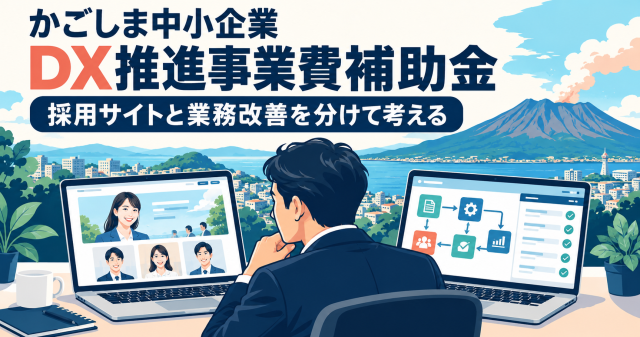 かごしま中小企業DX推進事業費補助金｜採用サイトと業務改善を分けて考える