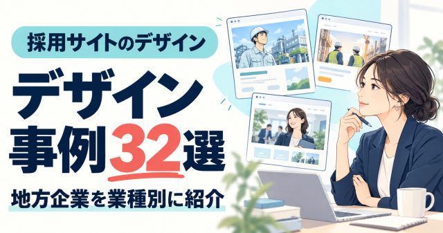 地方企業の採用サイトデザイン事例32選。業種の異なるサイトを比較する担当者。
